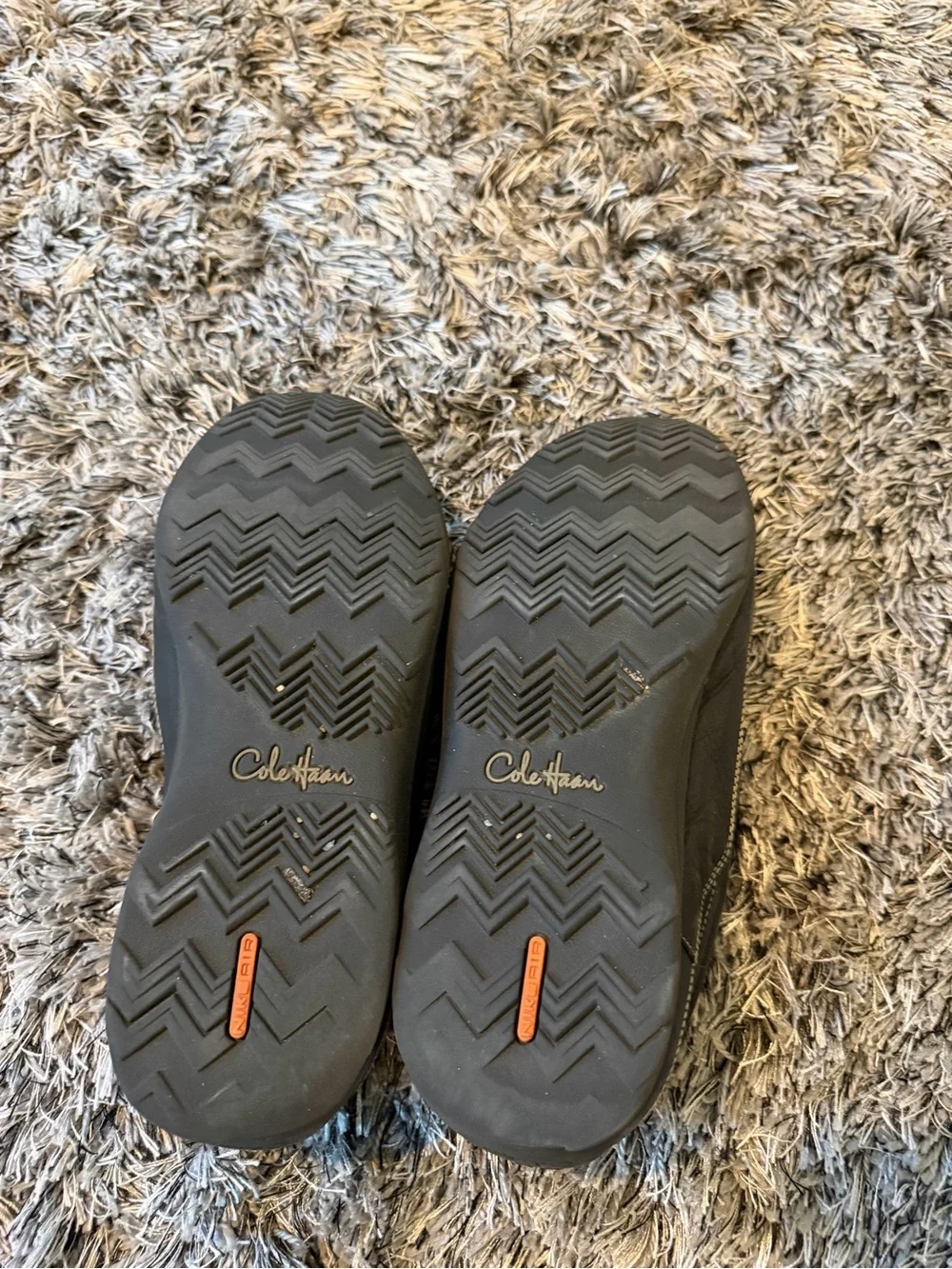 Cole Haan Black Leather Slip-On Loafers with Contrast Stitching